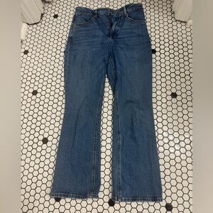 Sprwmn crop flare Classic Blue Women's Jeans size 26